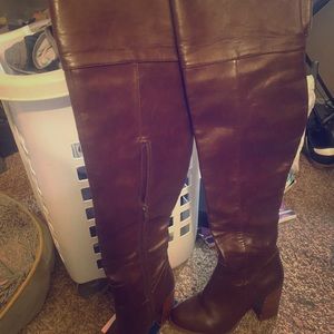 Forever 21 brown leather boots